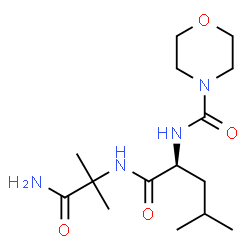 ChemSpider 2D Image | N-(4-Morpholinylcarbonyl)-L-leucyl-2-methylalaninamide | C15H28N4O4