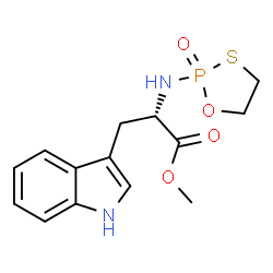 ChemSpider 2D Image | Methyl N-(2-oxido-1,3,2-oxathiaphospholan-2-yl)-L-tryptophanate | C14H17N2O4PS