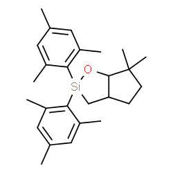 ChemSpider 2D Image | 2,2-Dimesityl-6,6-dimethylhexahydro-2H-cyclopenta[d][1,2]oxasilole | C26H36OSi