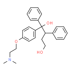 ChemSpider 2D Image | 1-[4-[2-(Dimethylamino)ethoxy]phenyl]-1,2-diphenyl-1,4-butanediol | C26H31NO3