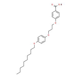 ChemSpider 2D Image | 4-{3-[4-(Decyloxy)phenoxy]propoxy}benzoic acid | C26H36O5