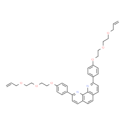 ChemSpider 2D Image | 2,9-Bis(4-{2-[2-(allyloxy)ethoxy]ethoxy}phenyl)-1,10-phenanthroline | C38H40N2O6