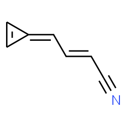 ChemSpider 2D Image | (2E)-4-(2-Cyclopropen-1-ylidene)-2-butenenitrile | C7H5N