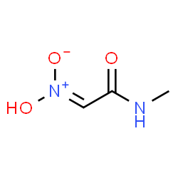 ChemSpider 2D Image | [(1E)-2-(Methylamino)-2-oxoethylidene]azinic acid | C3H6N2O3