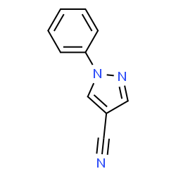 ChemSpider 2D Image | 4-Cyano-1-phenylpyrazole | C10H7N3