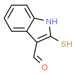 ChemSpider 2D Image | 2-Sulfanyl-1H-indole-3-carbaldehyde | C9H7NOS