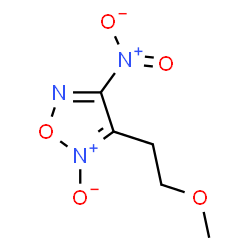 ChemSpider 2D Image | 3-(2-Methoxyethyl)-4-nitro-1,2,5-oxadiazole 2-oxide | C5H7N3O5