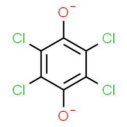 ChemSpider 2D Image | 2,3,5,6-Tetrachloro-1,4-benzenediolate | C6Cl4O2