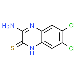 ChemSpider 2D Image | 3-Amino-6,7-dichloro-2(1H)-quinoxalinethione | C8H5Cl2N3S