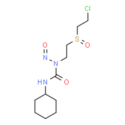 ChemSpider 2D Image | 1-{2-[(2-Chloroethyl)sulfinyl]ethyl}-3-cyclohexyl-1-nitrosourea | C11H20ClN3O3S