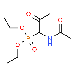 ChemSpider 2D Image | Diethyl (1-acetamido-2-oxopropyl)phosphonate | C9H18NO5P
