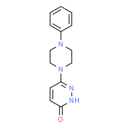 ChemSpider 2D Image | 6-(4-phenylpiperazin-1-yl)pyridazin-3-ol | C14H16N4O
