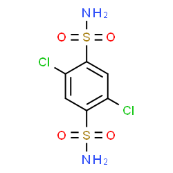 ChemSpider 2D Image | 2,5-Dichloro-1,4-benzenedisulfonamide | C6H6Cl2N2O4S2
