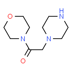ChemSpider 2D Image | 4-(1-Piperazinylacetyl)morpholine | C10H19N3O2