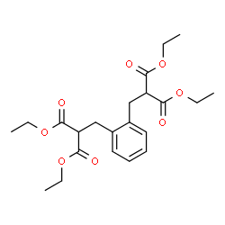 ChemSpider 2D Image | Tetraethyl 2,2'-[1,2-phenylenebis(methylene)]dimalonate | C22H30O8