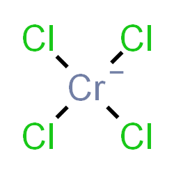 ChemSpider 2D Image | Tetrachlorochromate(1-) | Cl4Cr