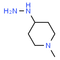ChemSpider 2D Image | 4-Hydrazino-1-methylpiperidine | C6H15N3