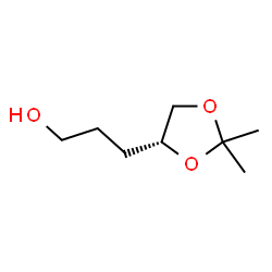 ChemSpider 2D Image | 3-[(4R)-2,2-Dimethyl-1,3-dioxolan-4-yl]-1-propanol | C8H16O3