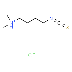 ChemSpider 2D Image | 4-Isothiocyanato-N,N-dimethyl-1-butanaminium chloride | C7H15ClN2S