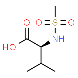 ChemSpider 2D Image | N-(Methylsulfonyl)-L-valine | C6H13NO4S