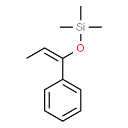 ChemSpider 2D Image | Trimethyl{[(1E)-1-phenyl-1-propen-1-yl]oxy}silane | C12H18OSi