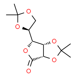ChemSpider 2D Image | (3aS,6R,6aS)-6-[(4S)-2,2-Dimethyl-1,3-dioxolan-4-yl]-2,2-dimethyldihydrofuro[3,4-d][1,3]dioxol-4(3aH)-one | C12H18O6