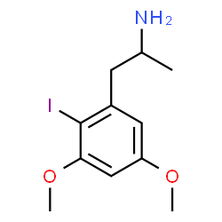 ChemSpider 2D Image | 1-(2-Iodo-3,5-dimethoxyphenyl)-2-propanamine | C11H16INO2
