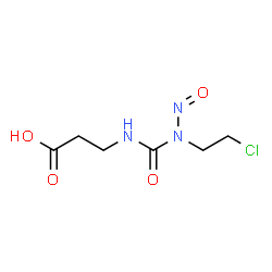 ChemSpider 2D Image | N-[(2-Chloroethyl)(nitroso)carbamoyl]-beta-alanine | C6H10ClN3O4