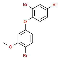 ChemSpider 2D Image | 2,4-Dibromo-1-(4-bromo-3-methoxyphenoxy)benzene | C13H9Br3O2