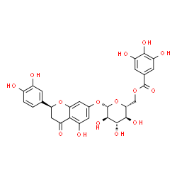 ChemSpider 2D Image | (2S)-eriodictyol 7-O-(6''-O-galloyl)-beta-D-glucopyranoside | C28H26O15