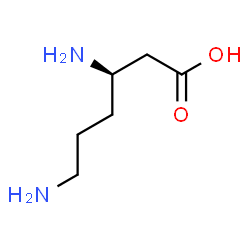 ChemSpider 2D Image | D-β-lysine | C6H14N2O2