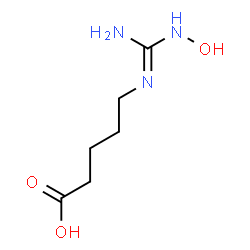 ChemSpider 2D Image | 5-{(E)-[Amino(hydroxyamino)methylene]amino}pentanoic acid | C6H13N3O3
