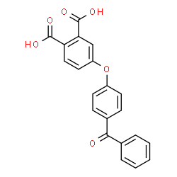 ChemSpider 2D Image | 4-(4-Benzoylphenoxy)phthalic acid | C21H14O6