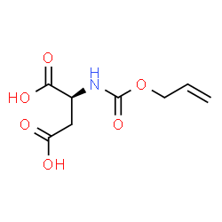 ChemSpider 2D Image | N-[(Allyloxy)carbonyl]-L-aspartic acid | C8H11NO6