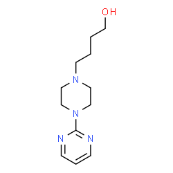 ChemSpider 2D Image | 4-[4-(2-Pyrimidinyl)-1-piperazinyl]-1-butanol | C12H20N4O