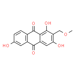 ChemSpider 2D Image | 1,3,6-Trihydroxy-2-(methoxymethyl)-9,10-anthraquinone | C16H12O6