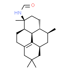 ChemSpider 2D Image | N-[(1S,3aR,4S,5aS,10aR,10bR)-1,4,7,7-Tetramethyl-1,2,3,3a,4,5,5a,6,7,8,9,10,10a,10b-tetradecahydro-1-pyrenyl]formamide | C21H33NO