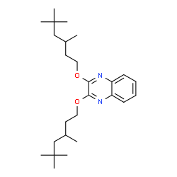 ChemSpider 2D Image | 2,3-Bis((3,5,5-trimethylhexyl)oxy)quinoxaline | C26H42N2O2