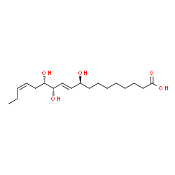 ChemSpider 2D Image | (9S,10E,12S,13S,15Z)-9,12,13-Trihydroxy-10,15-octadecadienoic acid | C18H32O5