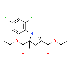 ChemSpider 2D Image | mefenpyr-diethyl | C16H18Cl2N2O4