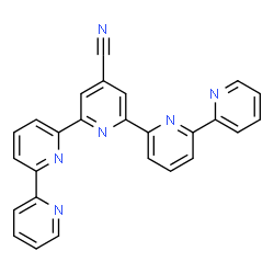 ChemSpider 2D Image | 2,2':6',2'':6'',2''':6''',2''''-Quinquepyridine-4''-carbonitrile | C26H16N6