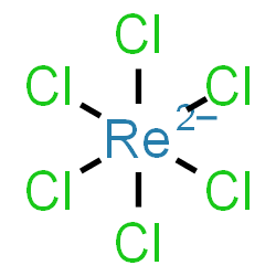 ChemSpider 2D Image | Hexachlororhenate(2-) | Cl6Re