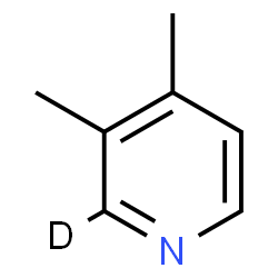 ChemSpider 2D Image | 3,4-Dimethyl(2-~2~H)pyridine | C7H8DN