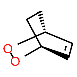ChemSpider 2D Image | (1R,4S)-2,3-Dioxabicyclo[2.2.2]oct-5-ene | C6H8O2