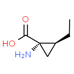 ChemSpider 2D Image | (1S,2S)-1-Amino-2-ethylcyclopropanecarboxylic acid | C6H11NO2