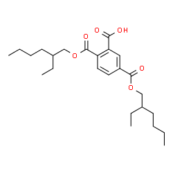 ChemSpider 2D Image | 2,5-Bis{[(2-ethylhexyl)oxy]carbonyl}benzoic acid | C25H38O6