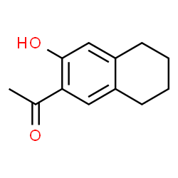 ChemSpider 2D Image | 6-Acetyl-7-hydroxytetralin | C12H14O2