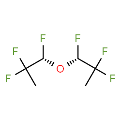 ChemSpider 2D Image | (1S)-1,2,2-Trifluoro-1-[(1R)-1,2,2-trifluoropropoxy]propane | C6H8F6O