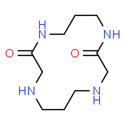 ChemSpider 2D Image | 1,4,8,11-Tetraazacyclotetradecane-2,10-dione | C10H20N4O2