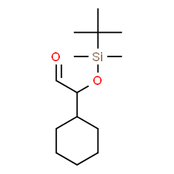 ChemSpider 2D Image | Cyclohexyl{[dimethyl(2-methyl-2-propanyl)silyl]oxy}acetaldehyde | C14H28O2Si